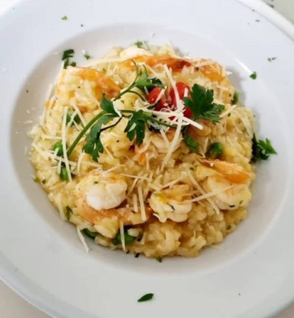 Risoto de frutos do Mar com lascas de parmesão.redimensionada
